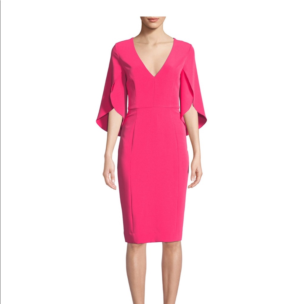 Milly Jana Flutter-Sleeve Sheath Dress NWT